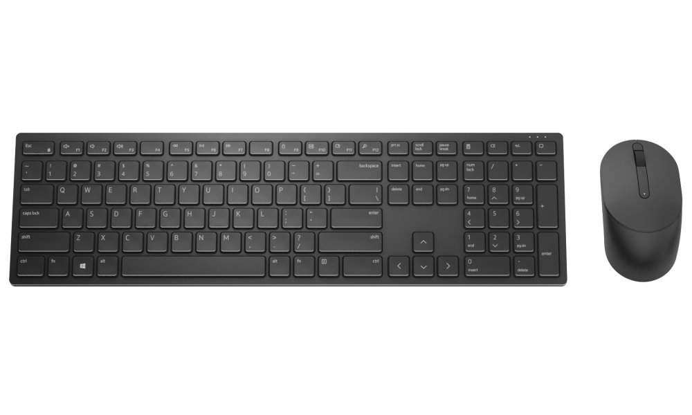 Klaviatūros ir pelės komplektas Dell KM5221W, EN/LT, juoda - 1