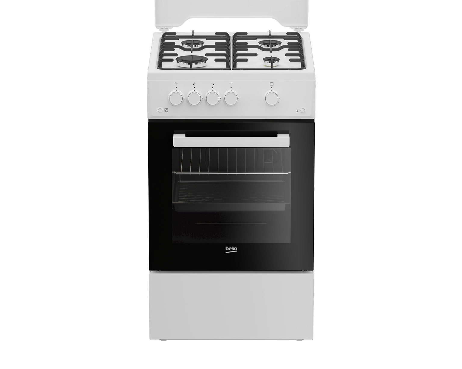 Dujinė viryklė su dujine orkaite BEKO FSG52020FW, 50 cm-0