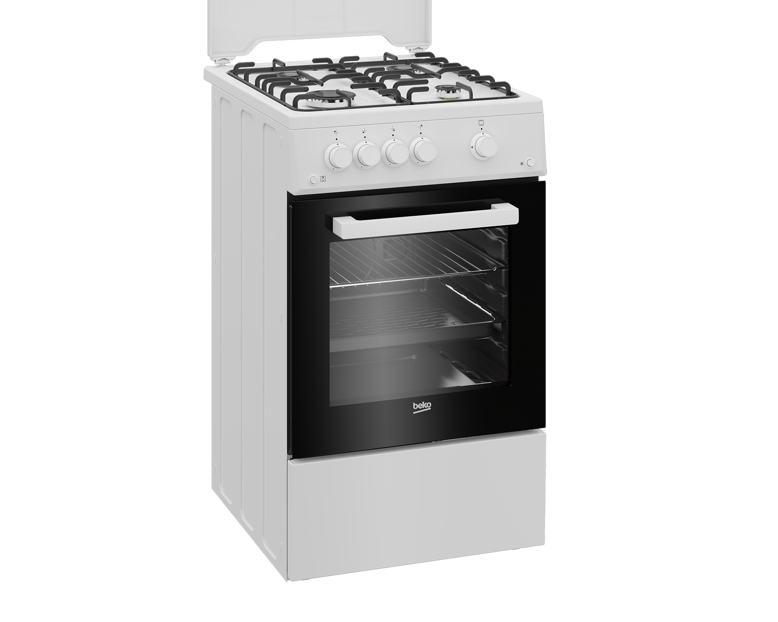 Dujinė viryklė su dujine orkaite BEKO FSG52020FW, 50 cm-1