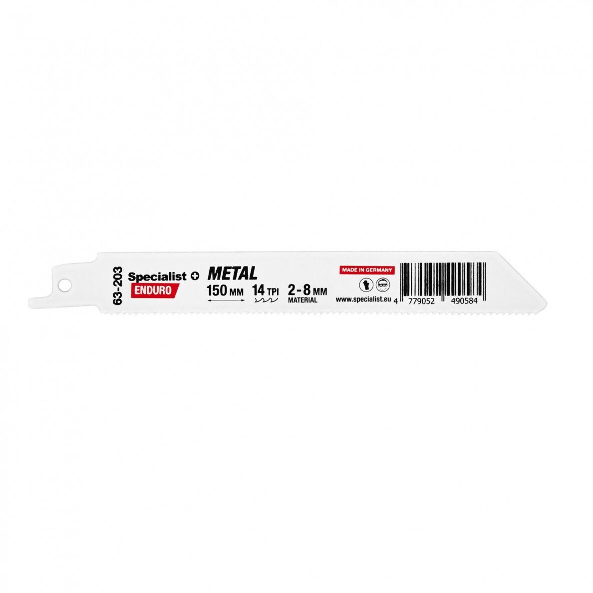 Tiesinio pjūklo pjūklelis SPECIALIST+, 150 mm, 14 TPI, HSS, metalui-0