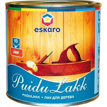 Medienos lakas ESKARO PUIDULAKK 90, blizgus, 950 ml-0