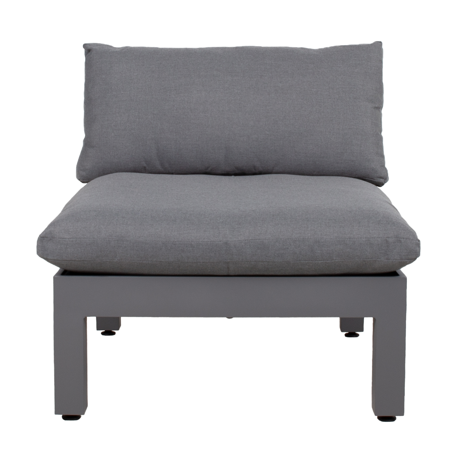 Modulinės sofos Home4You FLUFFY dalis, pilka-1