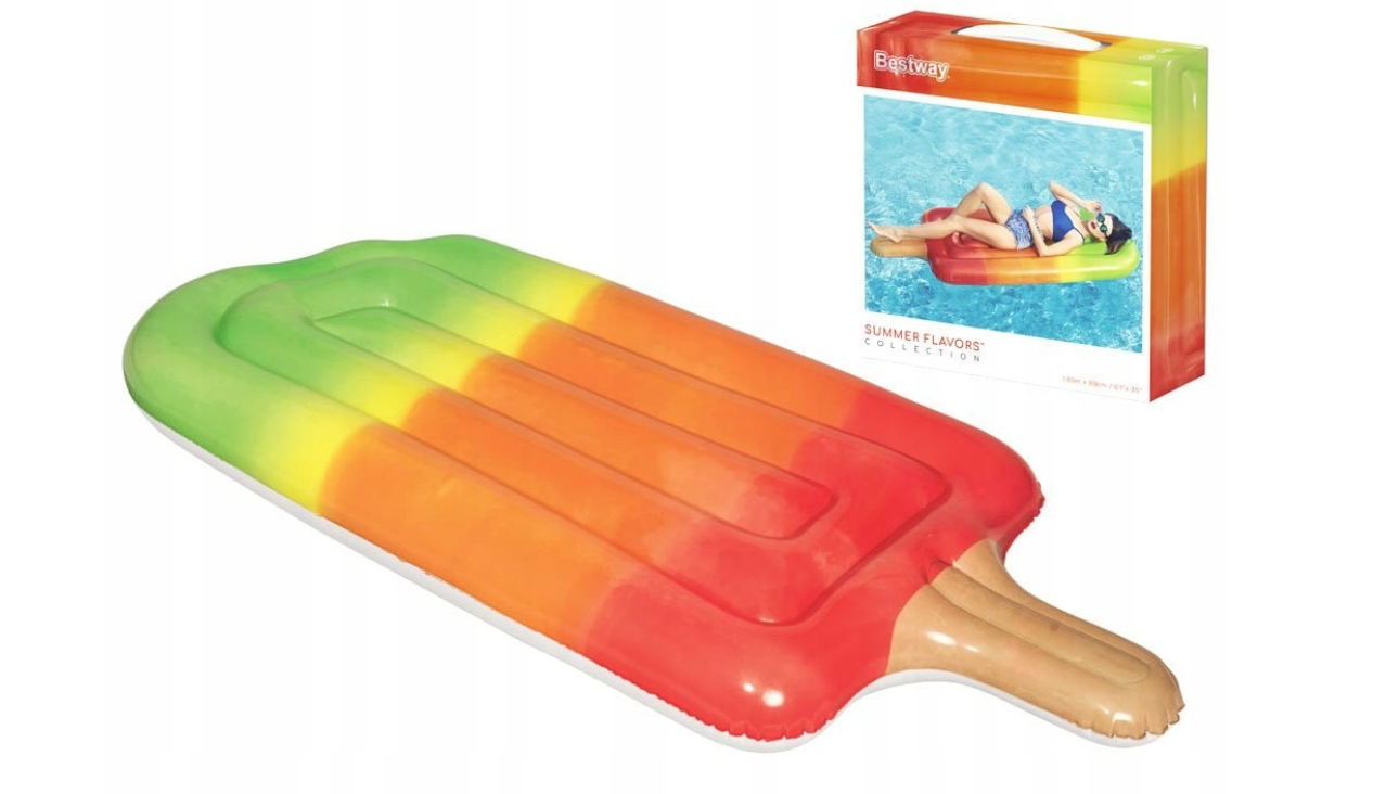Pripučiamas plaukimo plaustas BESTWAY Dreamsicle, 185 cm x 89 cm-0