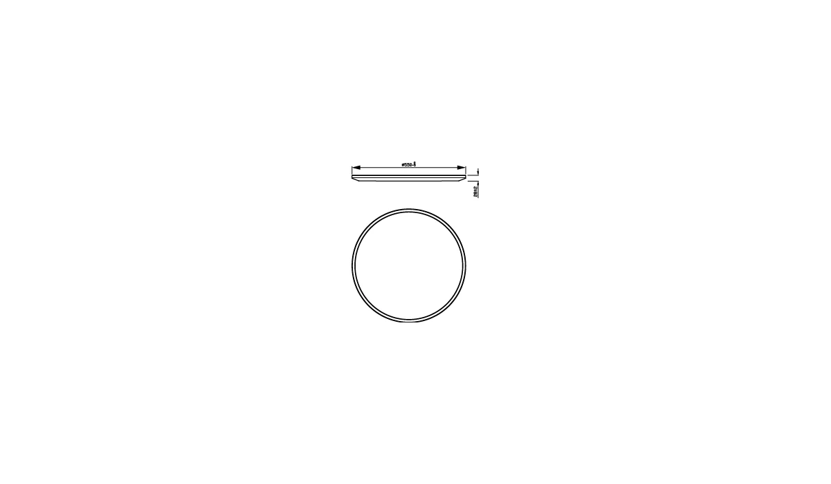 LED šviestuvas PHILIPS SUPERSLIM, 36 W, 2700 K, 3200 lm, dimeriuojamas baltos sp Ø55x2,8cm - 3