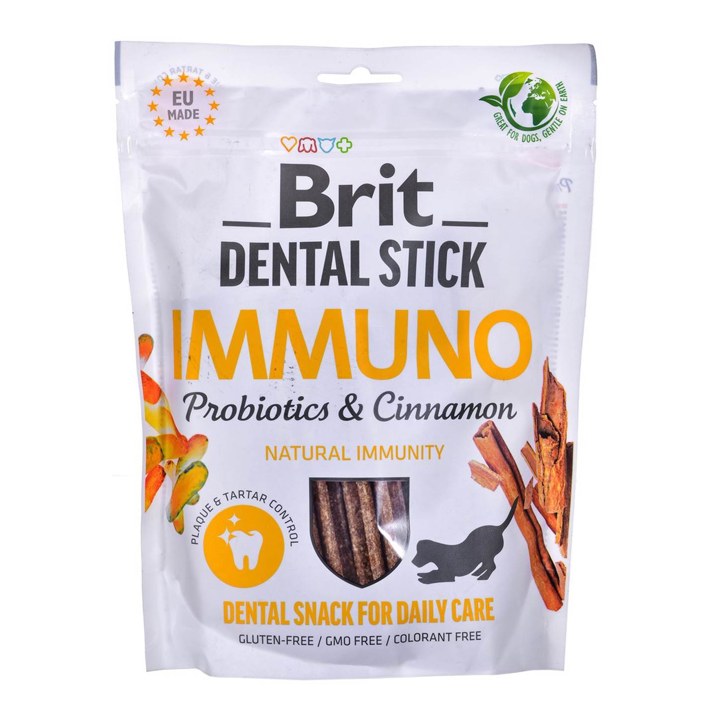 Skanėstas šunims BRIT Dental Stick Mobility, su probiotikais ir cinamonu, 7 vnt-0