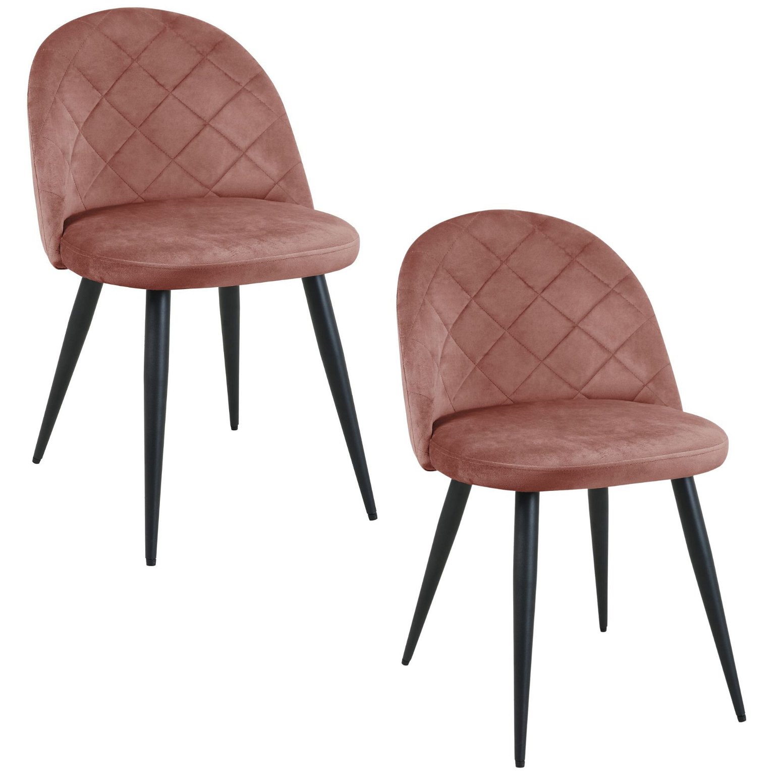 2-ių kėdžių komplektas SJ.077, rožinė