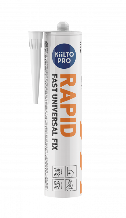 Montažiniai klijai KIILTO PRO RAPID, 290 ml-0