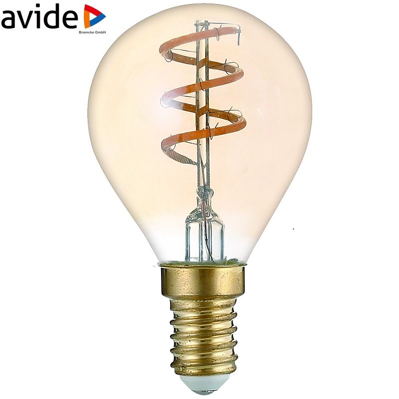 Dekoratyvinė LED lemputė AVIDE SOFT FILAMENT EW, E14 G45, 3W (=19W), 2700K, 180 lm-0