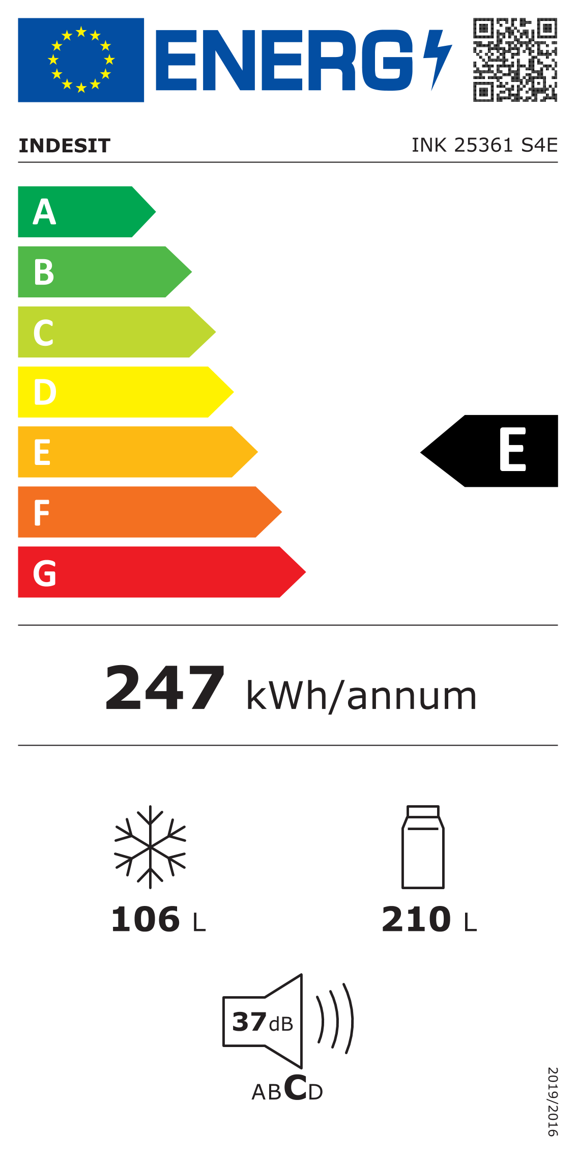 Šaldytuvas Indesit INK25361 S4E - 2