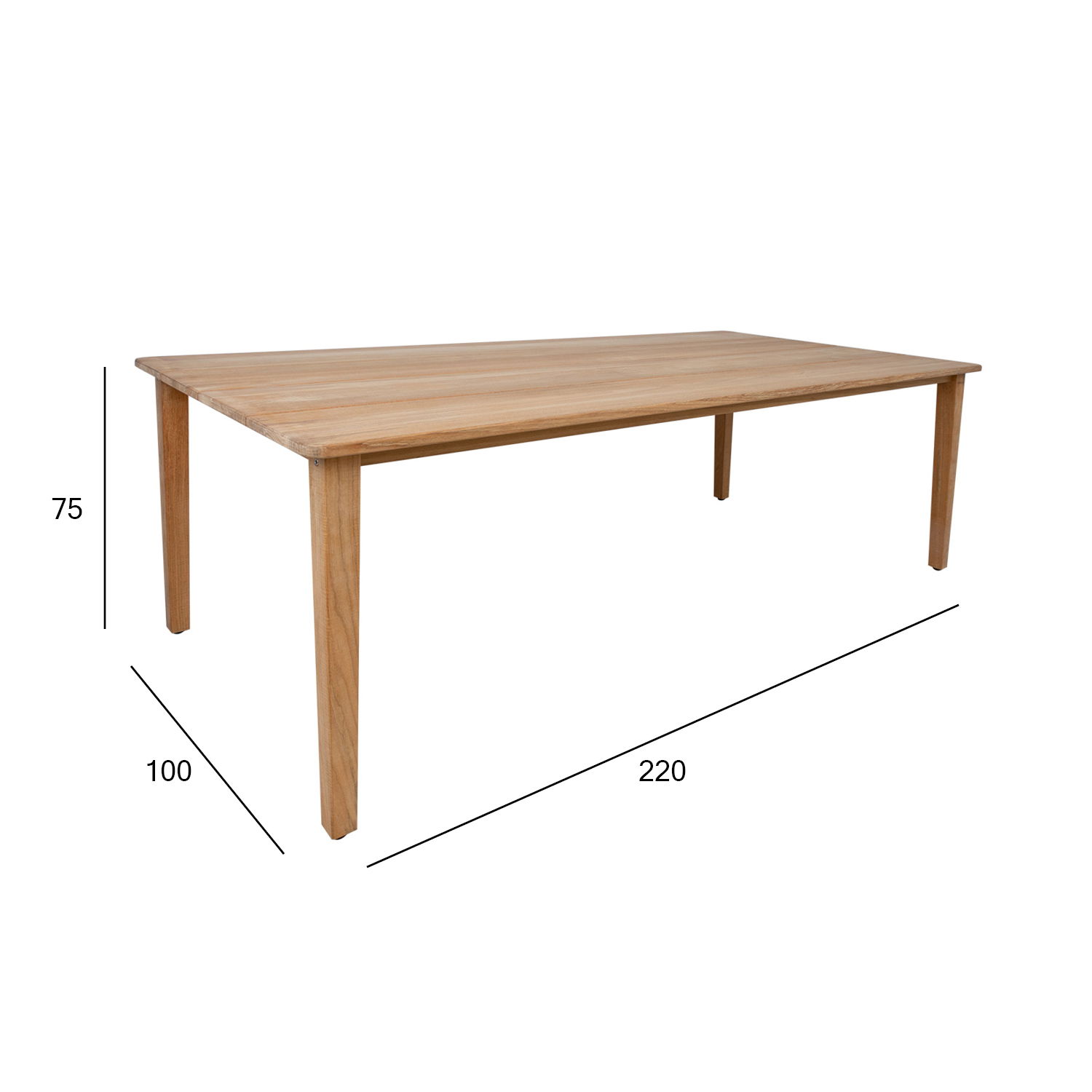 Stalas MALDIVE 220x100xH75 cm - 5