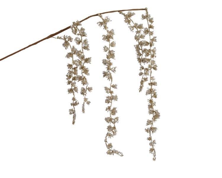 Kalėdinė dekoracija  WILLOW BRANCH, šampaninės sp., 3 x 6 x 95 cm, 1 vnt-0