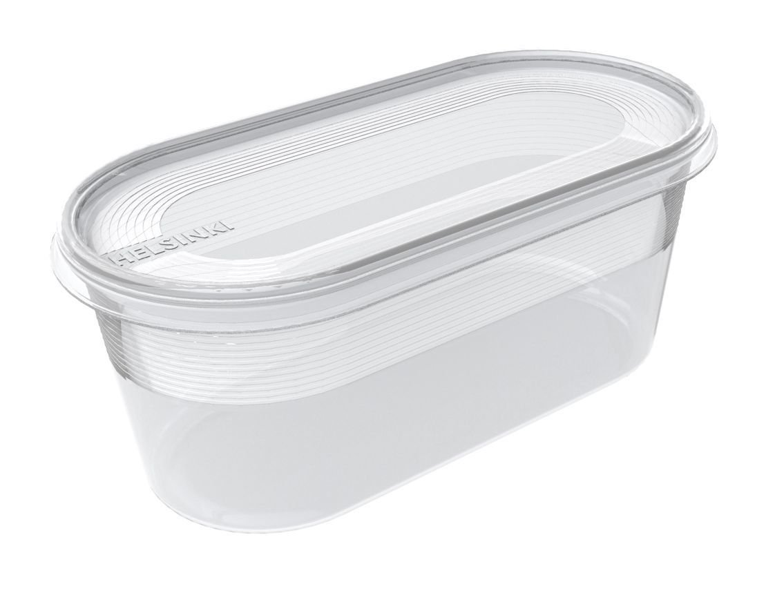 Maisto šaldymo indelis PLAST TEAM HELSINKI, skaidrus, 800 ml