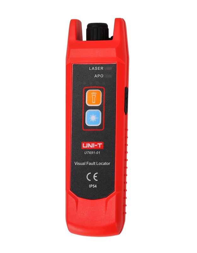 Optinio kabelio testeris UNI-T, lazeris 650+/-20nm, 1mW, 2-3km, 3.7V 1050mAh, IP54-0