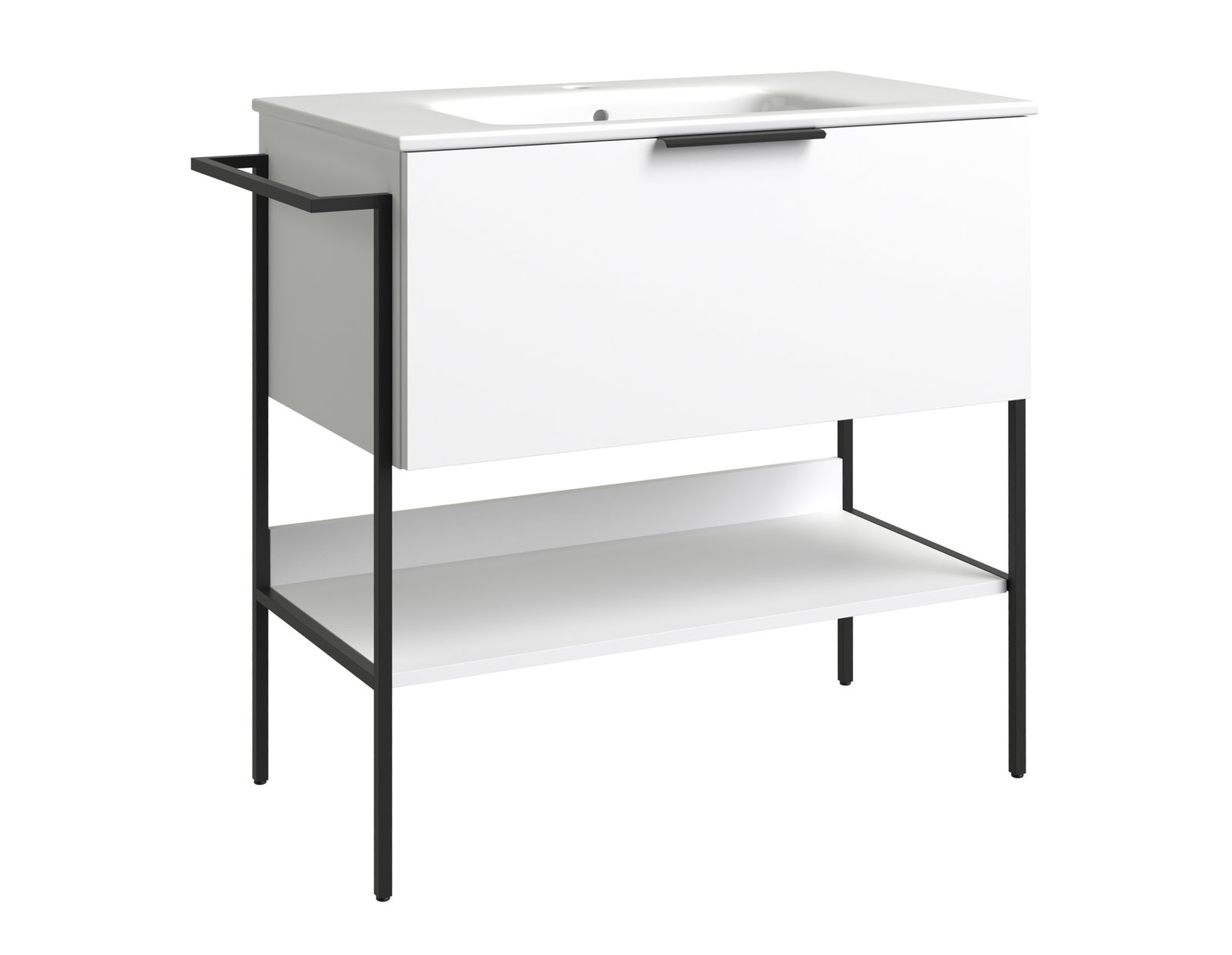 Vonios spintelė RB BATHROOM MONO 80, be praust., baltos sp., 79 x x 83 ...