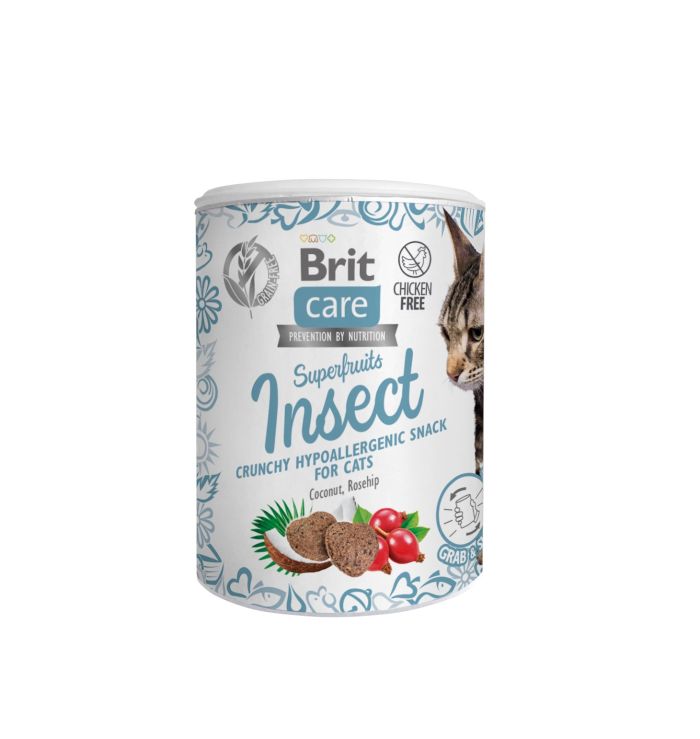 Skanėstas katėms BRIT CARE Superfruits, su vabzdžiais, 100 g-0
