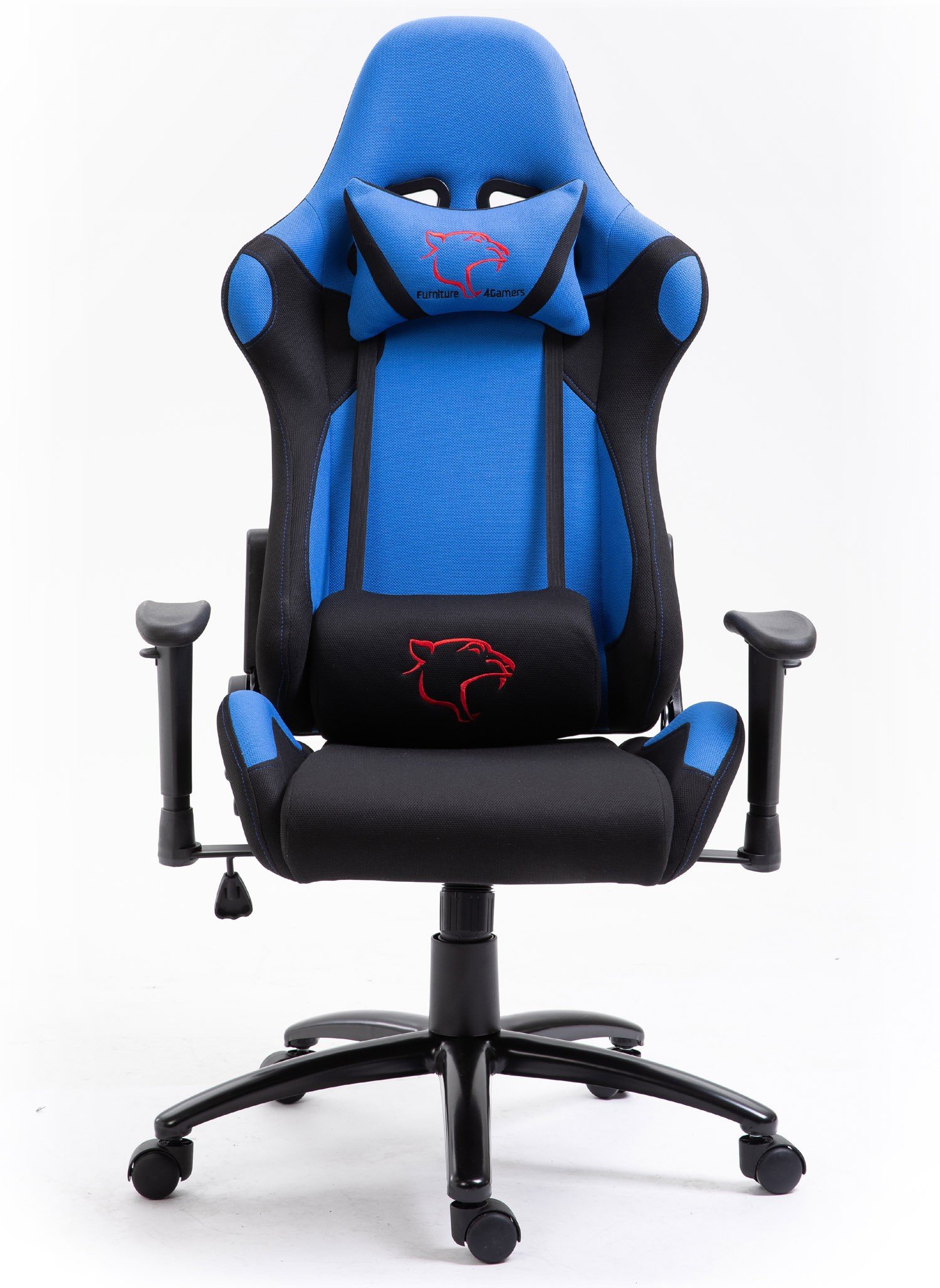 Žaidimų kėdė F4G FG38/F, juoda / mėlyna
