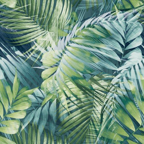Viniliniai tapetai flizelino pagrindu GRANDECO ANTIGUA PALM ALL-OVER 170702, 0,53 x 10,05 m-0