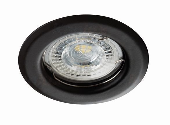 Įleidžiamas šviestuvas KANLUX ALOR, 35W, IP20, 12V/220V, 8,3x3,3 cm, juodos sp.
