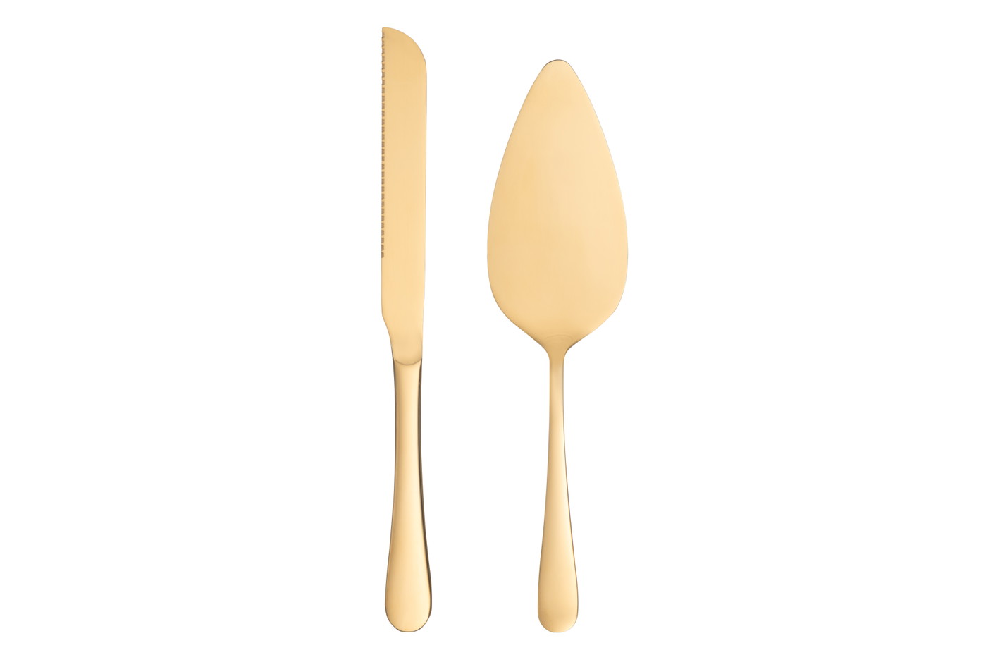 Torto serviravimo rinkinys MAKU GOLD, auksinės sp., 2 vnt.-0