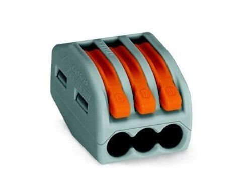 Gnybtas WAGO, 3 x 0,08-4 mm2, 50 vnt.-0