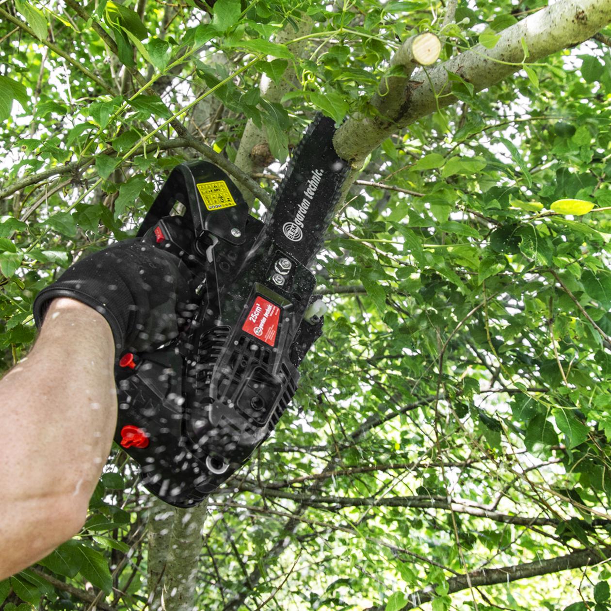 Benzininis grandininis pjūklas ELEM, 750 W, 25 cm³, 25 cm - 4