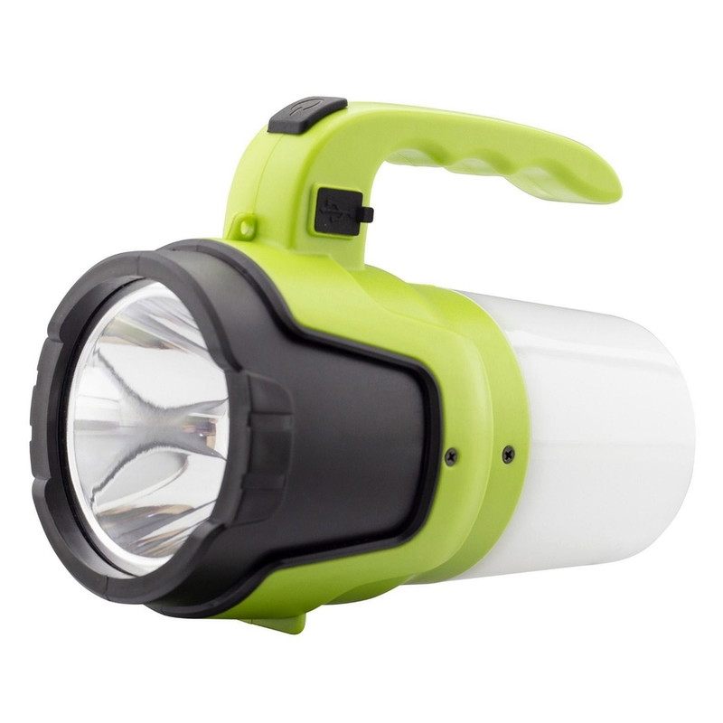 LED stovyklavimo žibintuvėlis ENTAC, IP44, 5W, 400 lm, pakraunamas USB, 13,8 x 9,6 x 17,8 cm-0