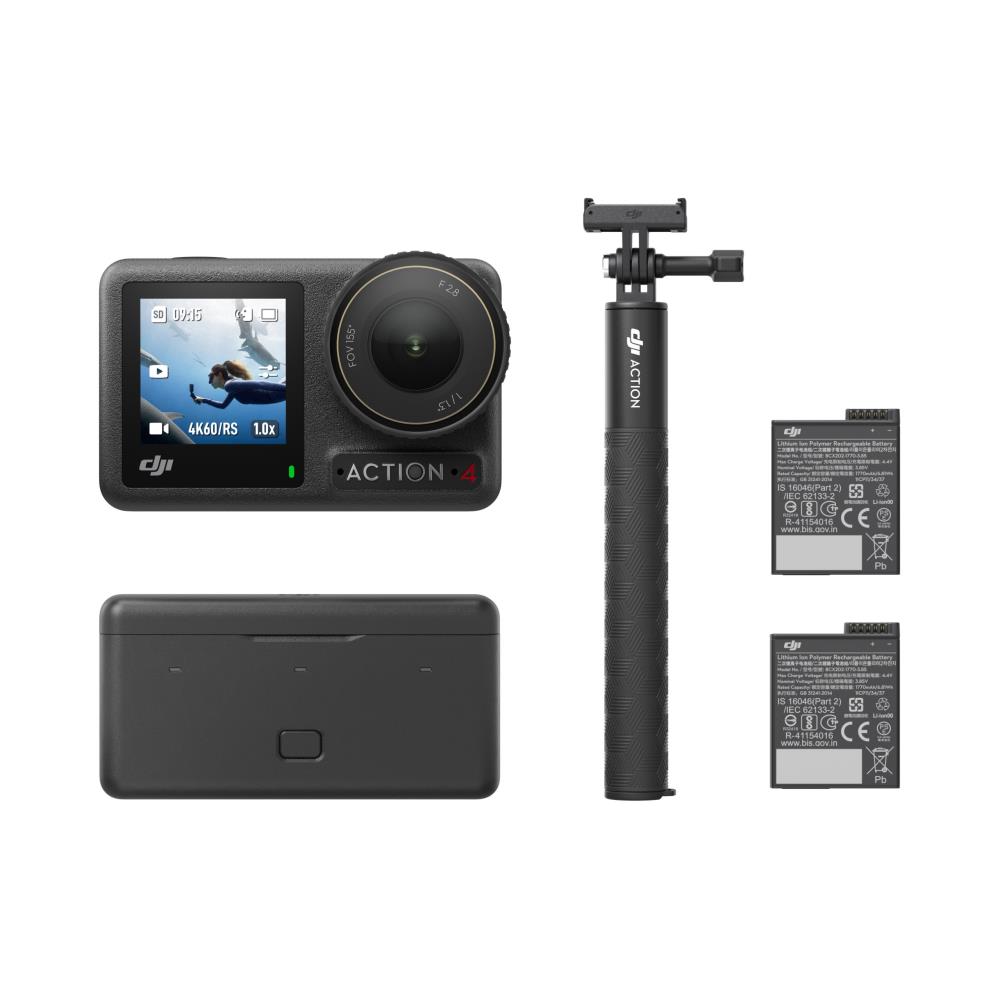 Veiksmo kamera DJI Osmo Action 4 Adventure Combo, juoda - 1