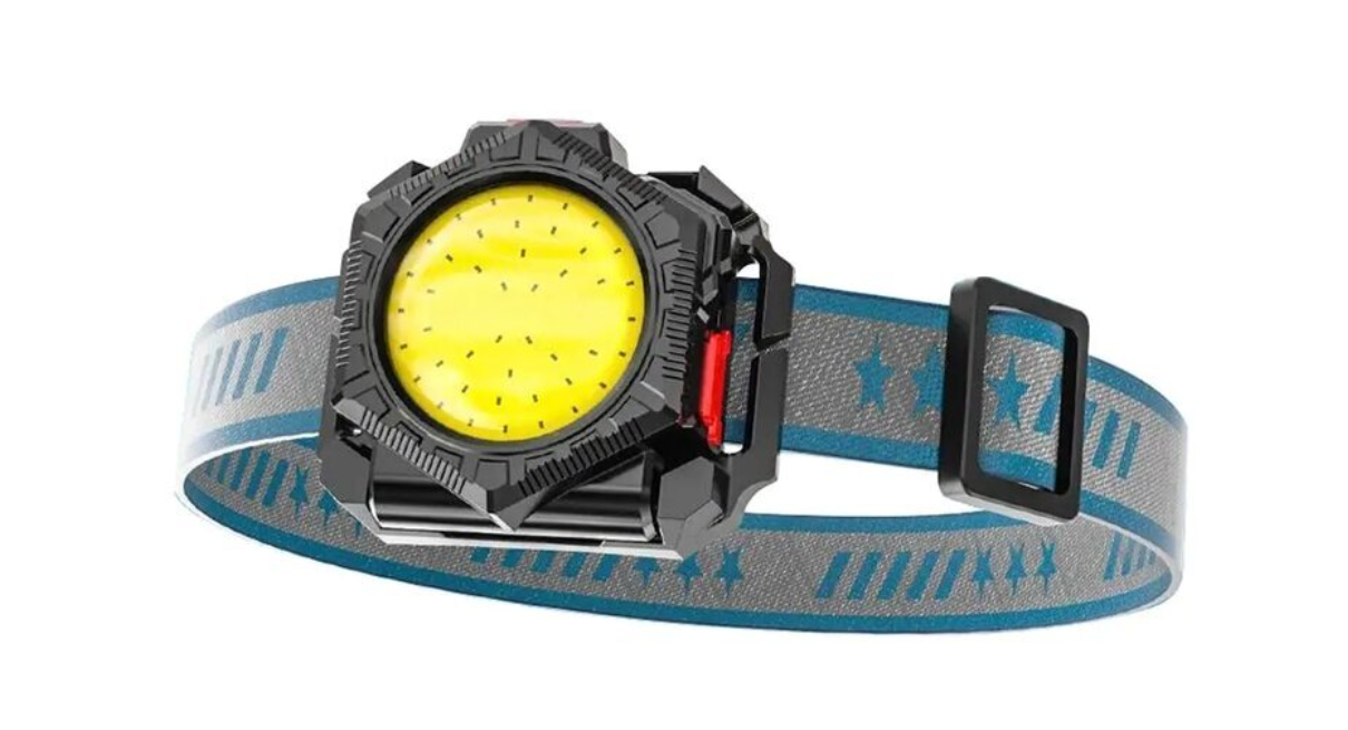 LED žibintas ant rankos ENTAC, IP54, 5W, 350lm, pakraunamas, USB, su sensoriumi, 4 režimai-1