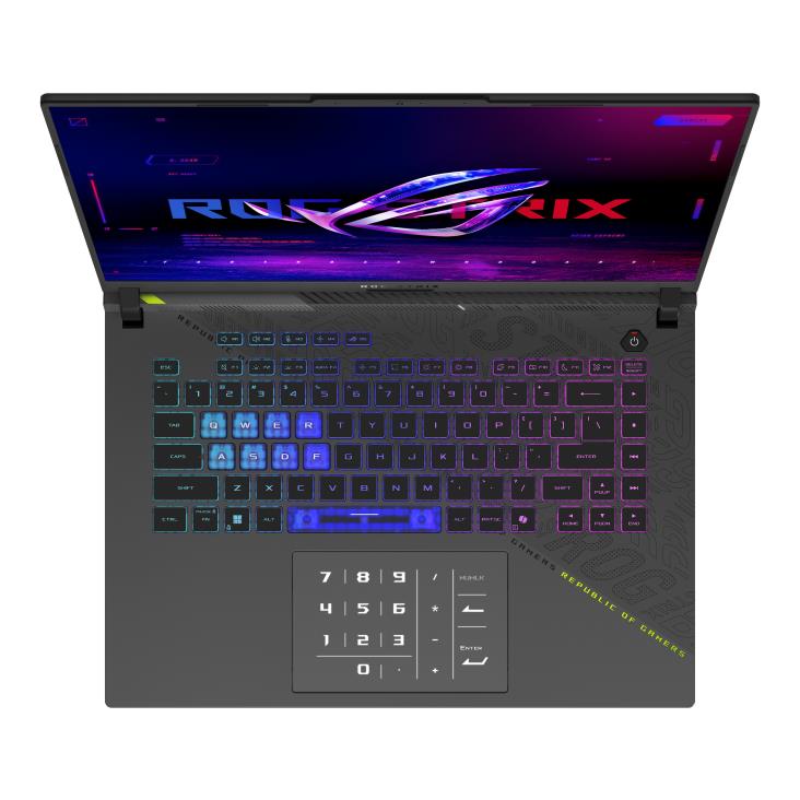 Nešiojamas kompiuteris ASUS ROG Strix G16 (2025), 16GB RAM, AMD Ryzen 9 9955HX, RTX 5070 Ti 12GB, 1TB SSD, 16" IPS 2560x1600 240Hz, Windows 11-1