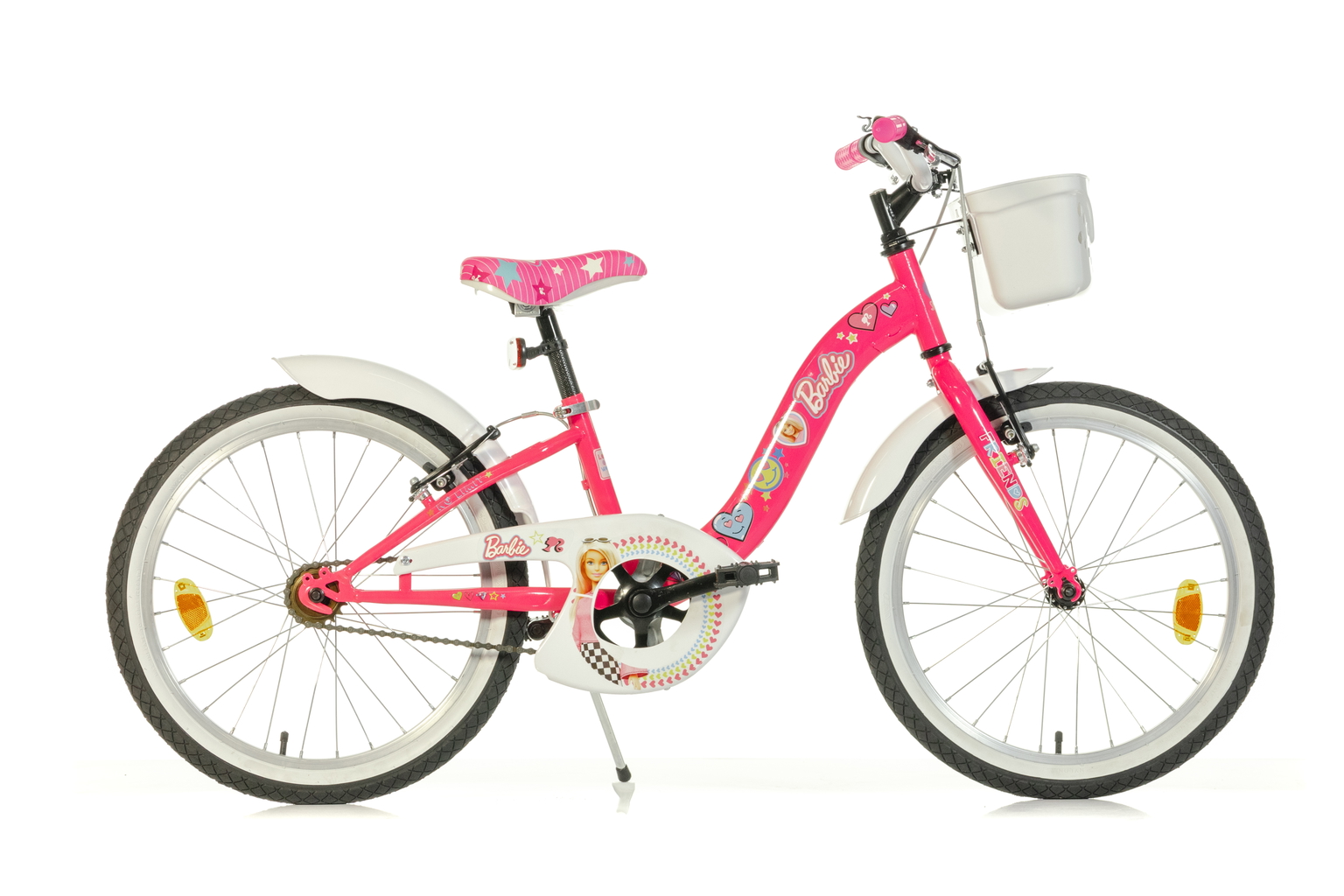 Vaikiškas dviratis Dino Bikes Barbie 20", rožinis-0