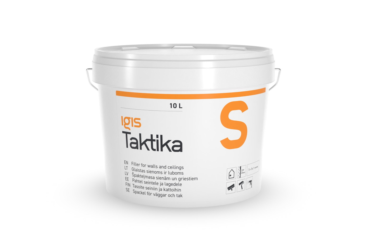 Glaistas sienoms ir luboms IGIS TAKTIKA S, 10 l-0