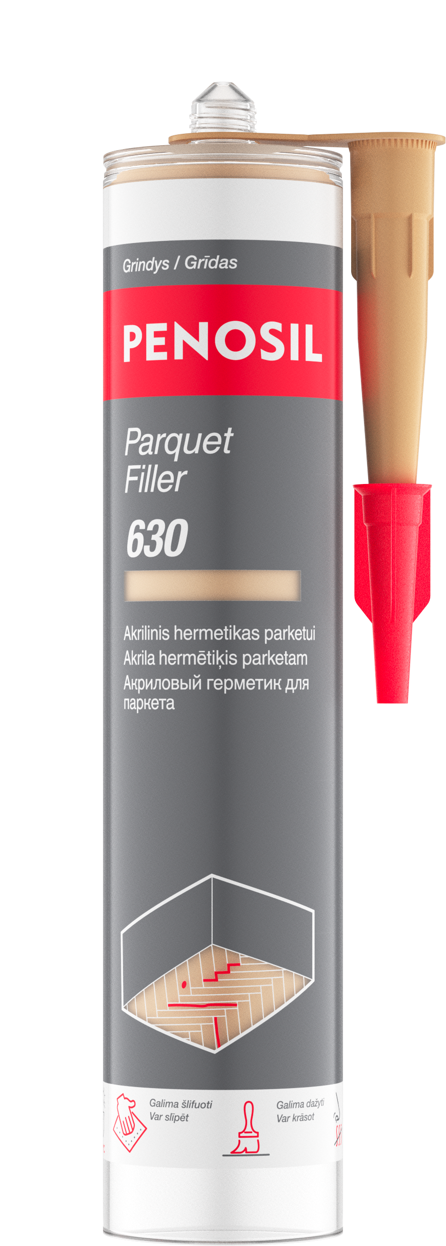 Parketo glaistas PENOSIL PARQUET FILLER 630 PF96, ąžuolo sp., 300 ml-0