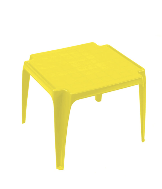 Plastikinis vaikiškas staliukas TAVOLO BABY, 55 x 50 x 44 cm, geltonos sp.-0