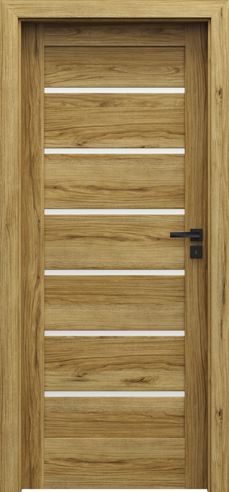 Vidaus durų varčia Verte Home, Katanijos ąžuolo sp., mat., 844 x 2030 x 40 mm, dešinė-0