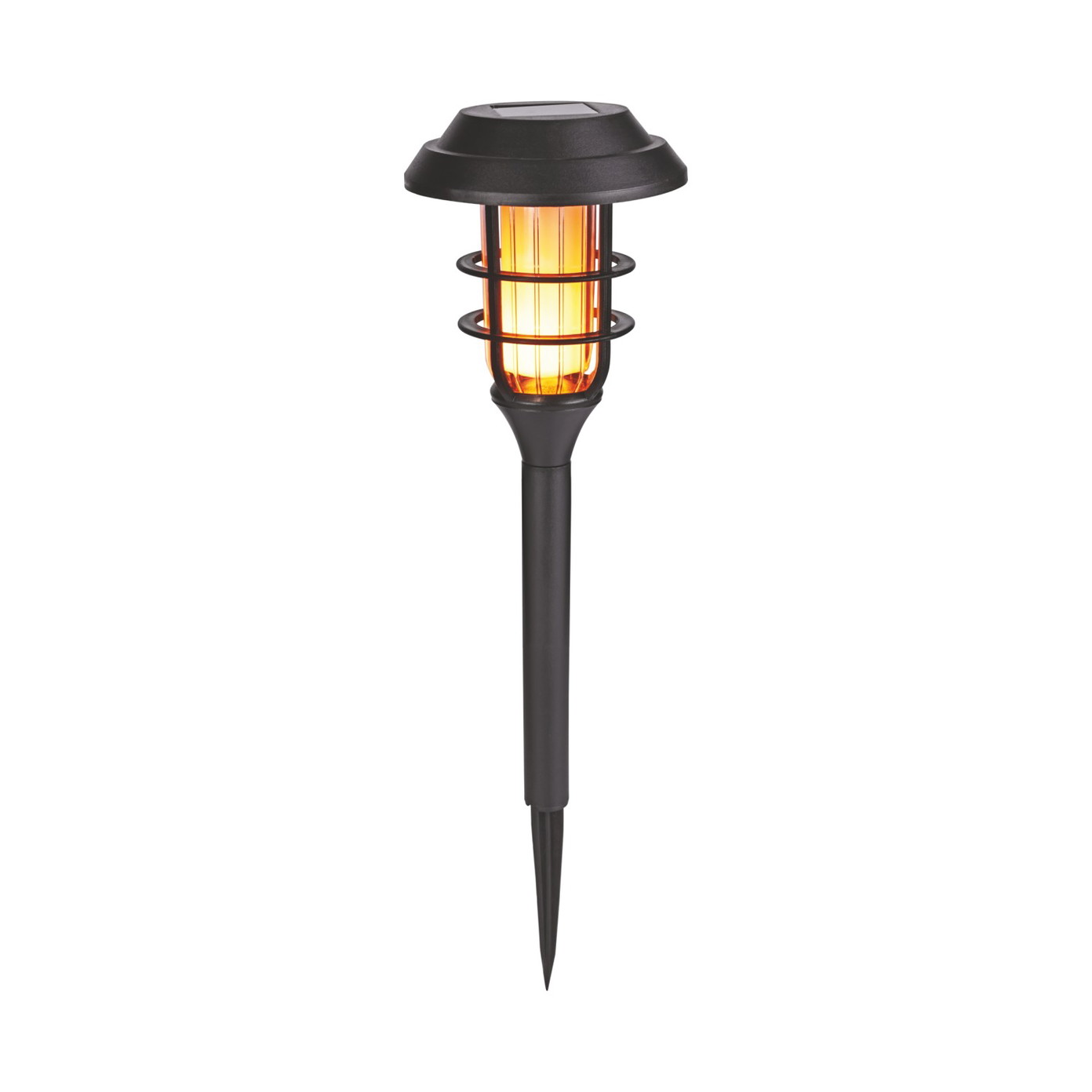 Įsmeigiamas LED lauko šviestuvas KAUFTEC FLAME, įkraunamas saulės energija, 11,8 x 11,8 x 42,7cm-0