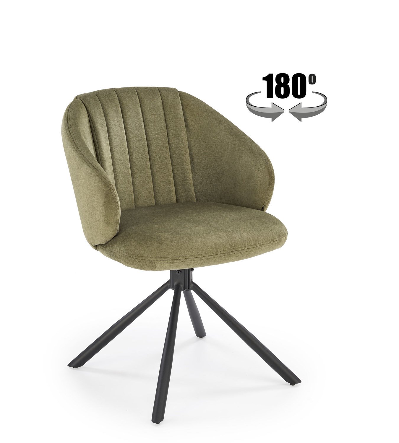 Kėdė K533, juoda/žalia