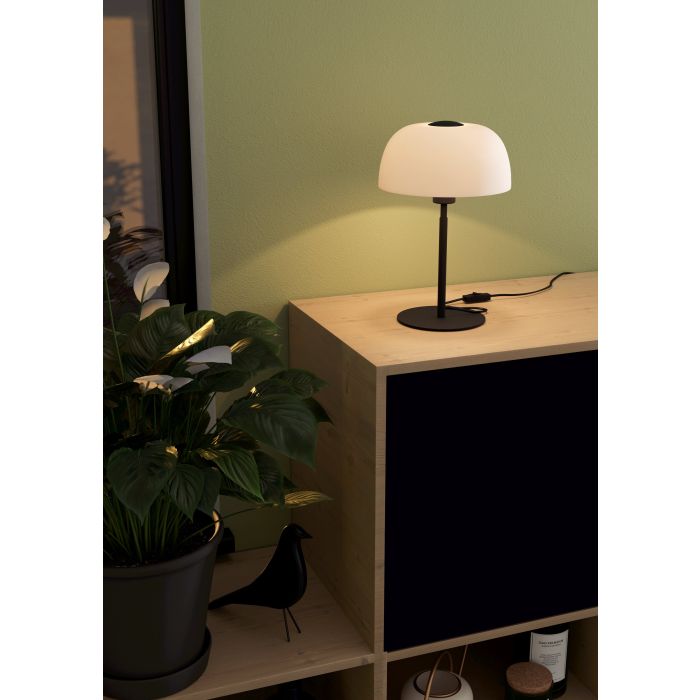 Stalinis šviestuvas EGLO SOLO, 1 x E27, max 40 W, juodos/baltos sp., Ø30cm, h32,5cm-1