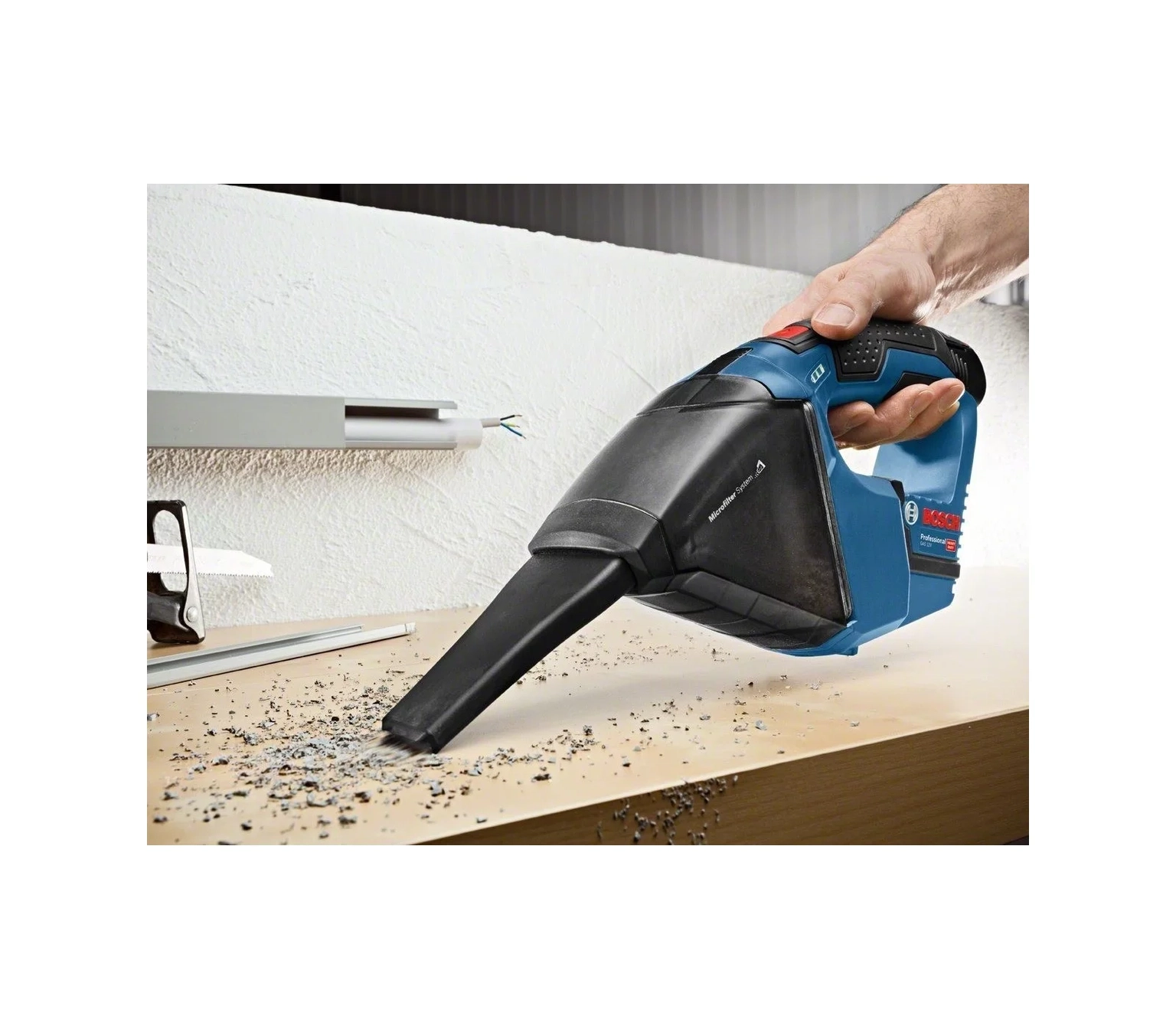 Akumuliatorinis rankinis dulkių siurblys BOSCH PRO GAS 12V (2x3.0Ah, L-BOXX) - 4