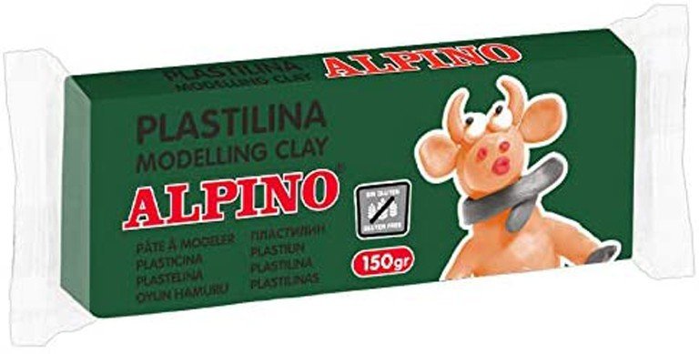 Plastilinas ALPINO, 150 g, žalsvos sp.