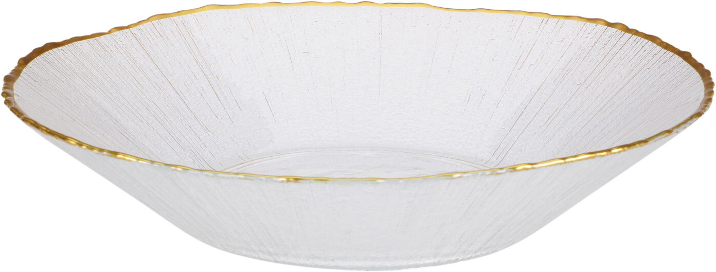 Stiklinis dubuo GOLDEN RIM, 4 x 20 cm-0