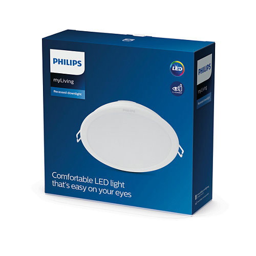 Įleidžiama LED panelė PHILIPS MESON, 16,5 W, 4000 K, 1750 lm, ø16,5 cm - 5