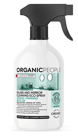 Langų ir veidrodžių valiklis Organic People baltos arbatos kvapo, 500 ml