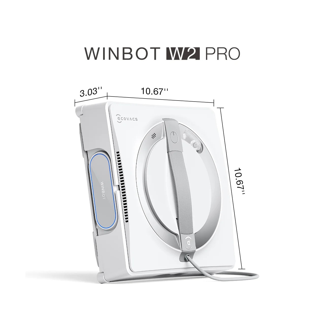 Langų valymo robotas Ecovacs WINBOT W2 PRO, balta - 4