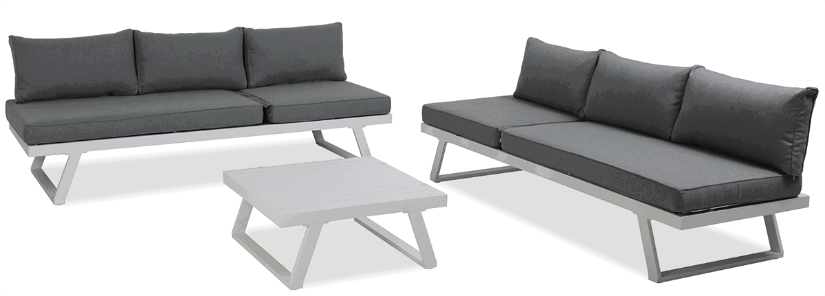 Lauko baldų komplektas MIDWAY, White - 3