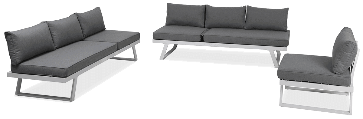 Lauko baldų komplektas MIDWAY, White - 6