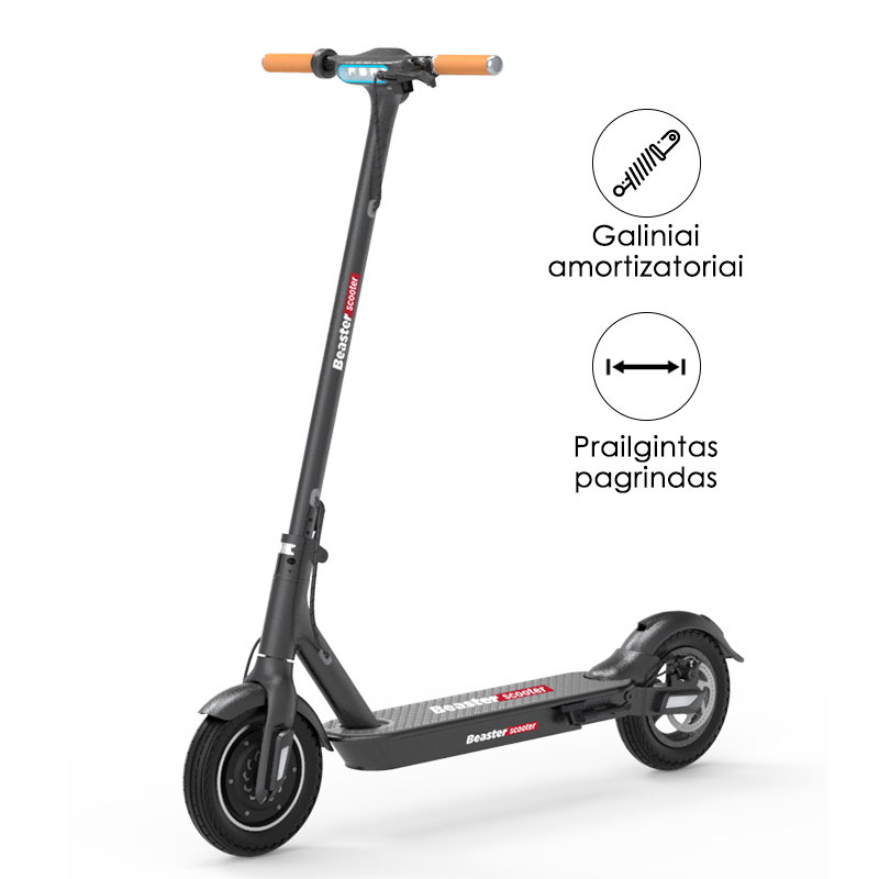 Elektrinis paspirtukas Beaster Scooter BS06BL 350 W, 36 V, 8 Ah, juodas-0