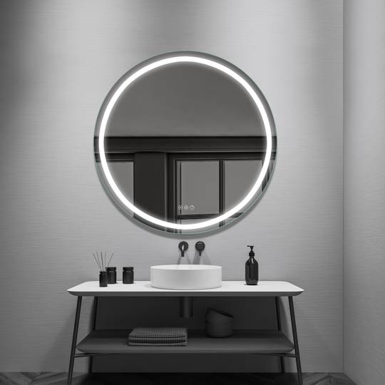 Vonios veidrodis FOCCO MIA ROUND, 100 cm, LED 3000-600K, su dimeriavimo, antirasojimo f-ja-1