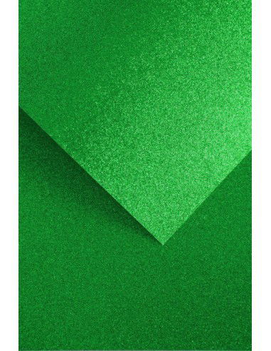 Blizgus kartonas A4 5 lapai, žalias