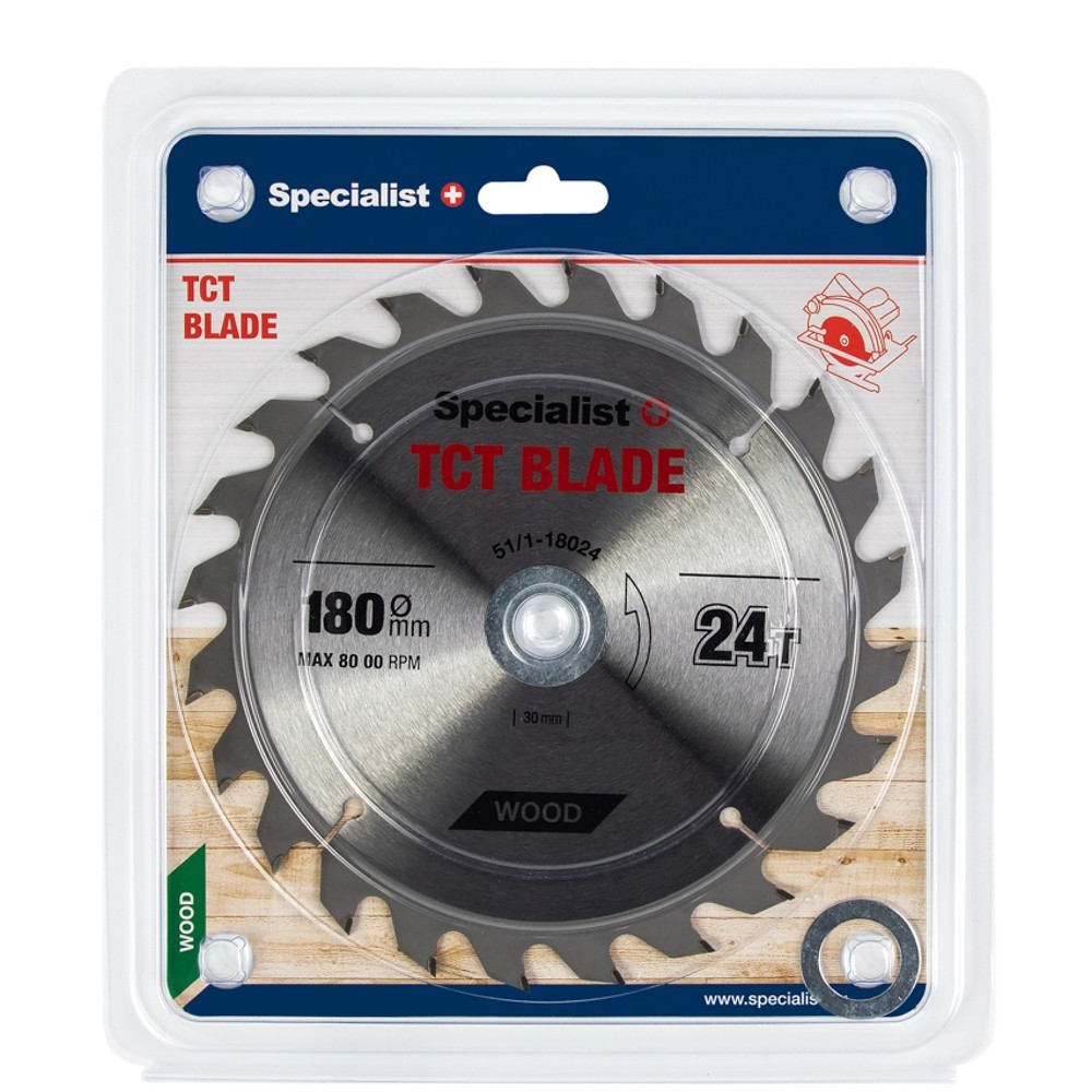 Medžio pjovimo diskas SPECIALIST+, 180 mm, 24 dantų, 30/20/16 mm - 1