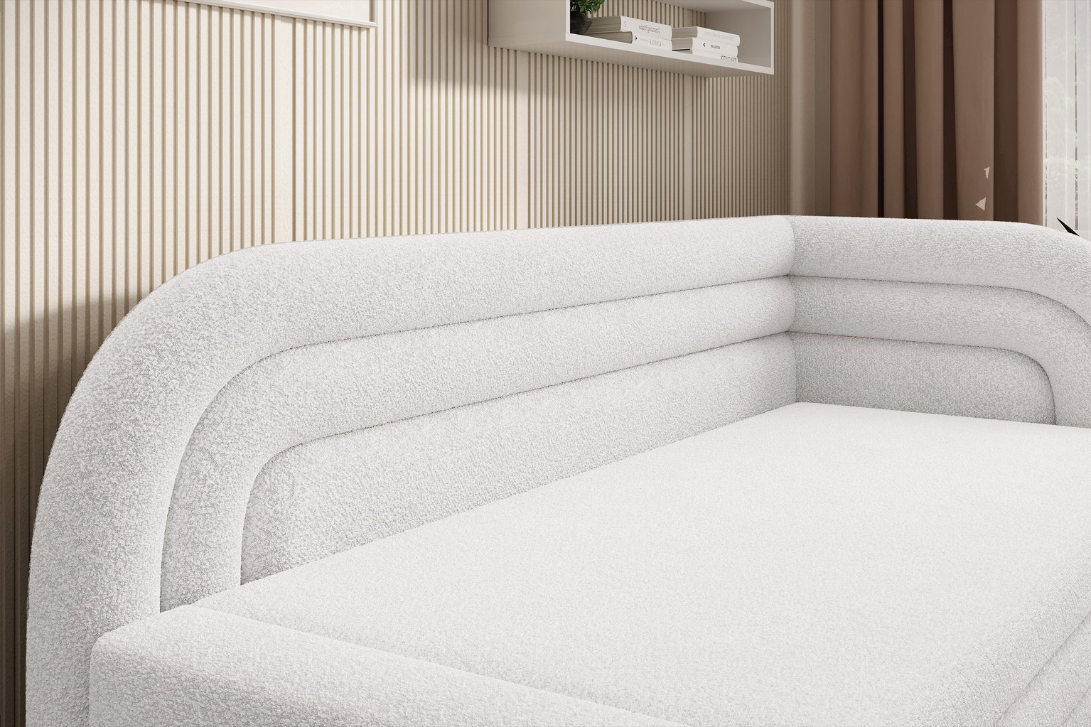 Sofa Fabillo D, balta - 5